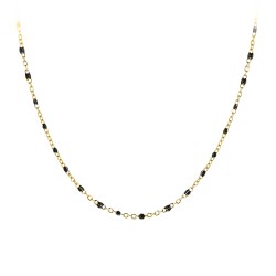 Collier perles noires par BR01