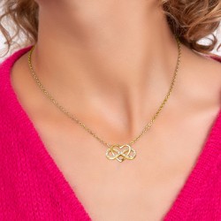 Heart and infinity necklace...